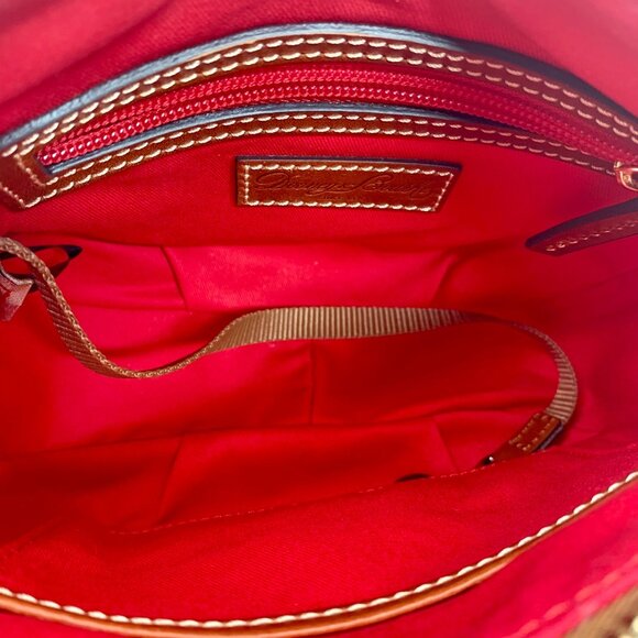 Dooney & Bourke Red Pebble Grain Margo Convertible Crossbody - Picture 11 of 12